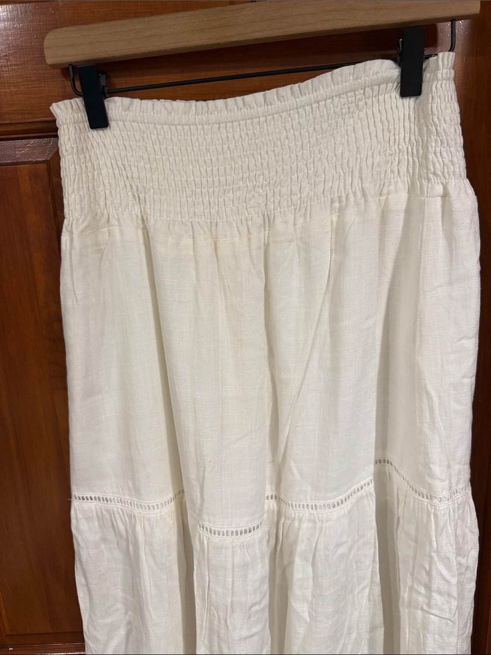 Crescent Cream Maxi Skirt and Crop Top Set - Picture 5 of 7